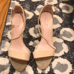 Aldo nude strappy heels 7.5